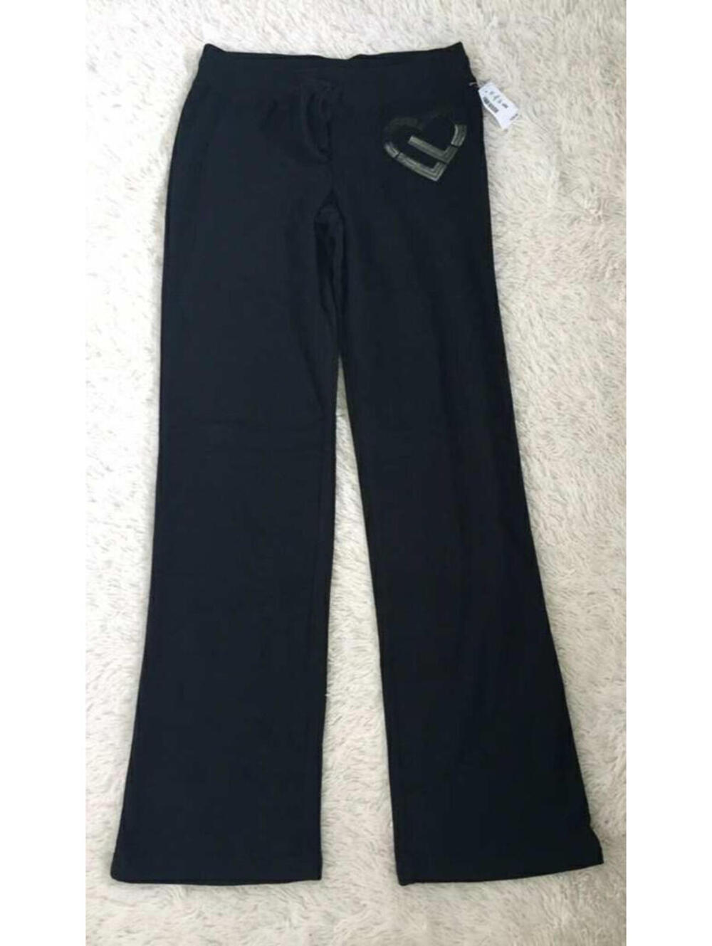NWT Y2K AEROPOSTALE Live Love Dream Sleep Pant Juniors/Womens in Black (L)